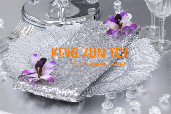 Wholesale Price Sequin Table Napkin For Wedding Table Cloth And Event Decoration