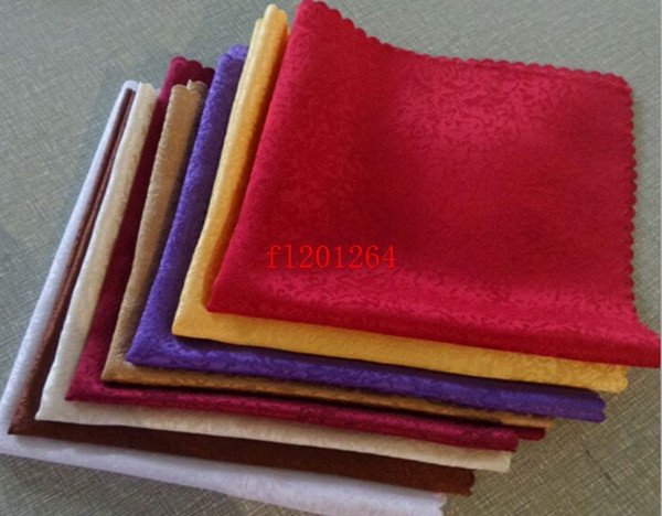 100pcs/lot Free Shipping Wholesae jacquard Napkin 48x48cm Table Napkin For Weddings Events Party Restaurant Hotel