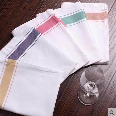 50*35CM Strong Absorbent 4 Colour Wipe Glasses Cotton Cloth Hot Sale Table Napkins