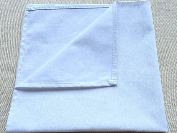 White Hemstitched Napkins Cocktail Napkin For Party Wedding Table Cloth Linen Napkins Cotton Napkins 50x50cm