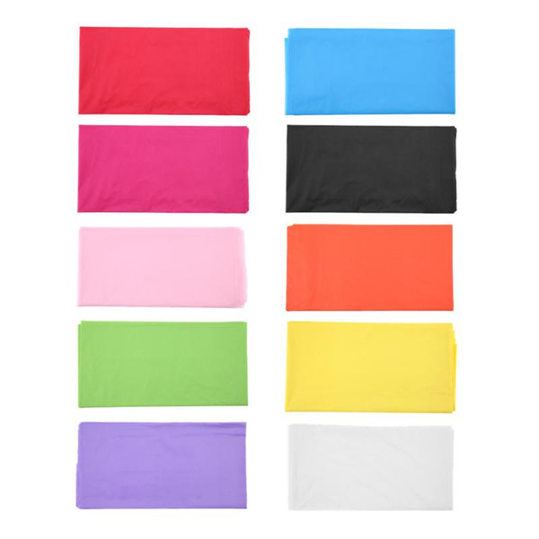 10 Colors Plastic Rectangle Table Cloth Cover for Camping Wedding Catering Party Wedding Decoration Tablecloth for Table