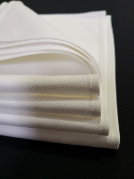 low price white 100% cotton napkin for events