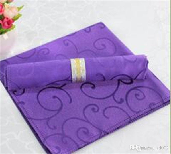 Square 50*50cm Table Napkin Solid Color Diner Handkerchief Hanky For Wedding Birthday Party Decorations Supplies Many Colors 2za Z Z