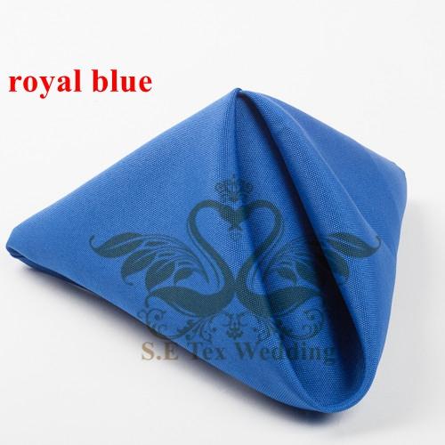 Poly Table Napkin For Wedding Decoration 48cm*48cm Good Quality - Royal Blue