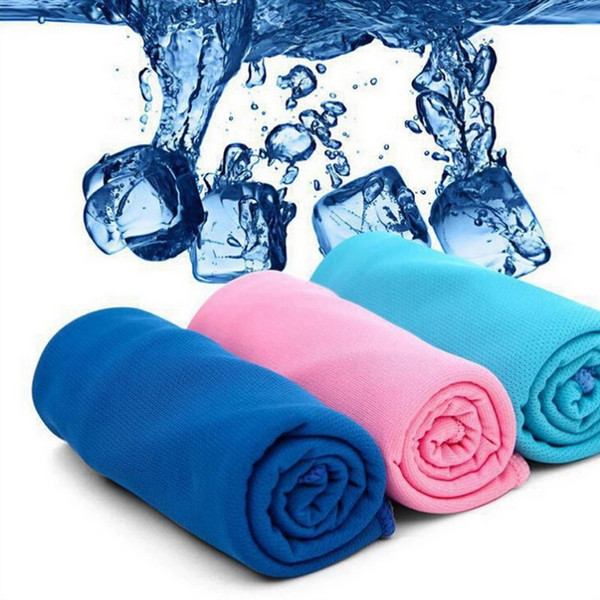 New Fashion 3 Colors Ice Towel Utility Enduring Instant Cooling Towel Heat Relief Reusable Chill Cool Towel