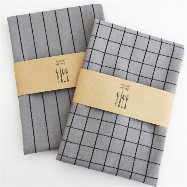 2pcs European simple cotton linen cloth napkins table napkin square upscale Western tableware fold cloth wedding cloth napkins 40*60cm