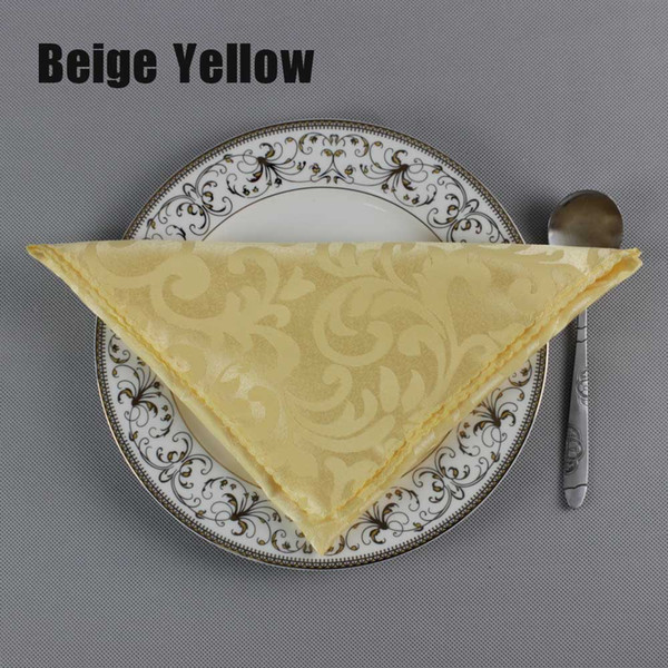 Hot 10pcs/lot Wedding Party Decoration Polyester 48cm Square Table Napkin Hotel Banquet Folding Cloth Home Pocket Handkerch