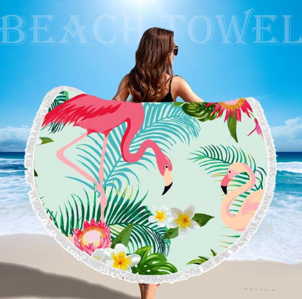 Round Beach Towel Mandala Tapestries Cotton 44 Patterns Boho SPA Wraps Bikini Cover up Beachwear Bath Throw Shawl Rugs Tablecloths 5ft A808