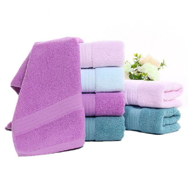 HELLOYOUNG Solid Color 130g Soft Cotton Face Towel For Adults Thick Bathroom Super Absorbent Towel 34x74cm