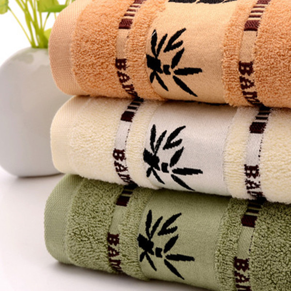 HELLOYOUNG Bamboo Leaf Soft Bamboo Fiber Face Towel For Adults Thick Bathroom Super Absorbent Towel 34x74cm