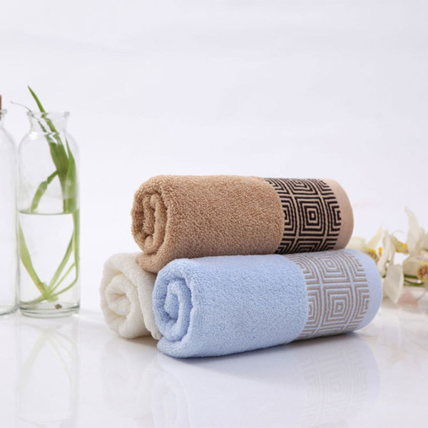 HELLOYOUNG 2pcs/set Jacquard Soft Cotton Face Towel For Adults Thick Bathroom Super Absorbent Towel 33x74cm