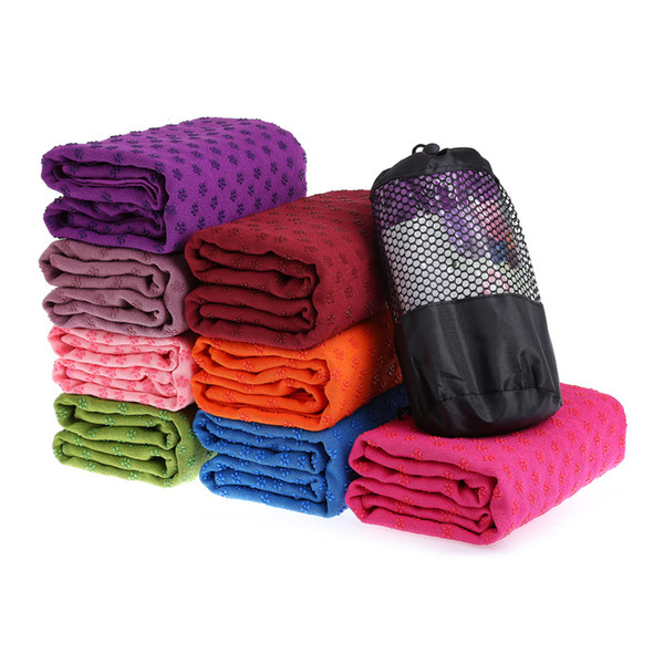 Bikram Hot Yoga Pilates Towel Grip Non Slip Skid Travel Microfibre Exercise size:183*63cm about 72*24inch