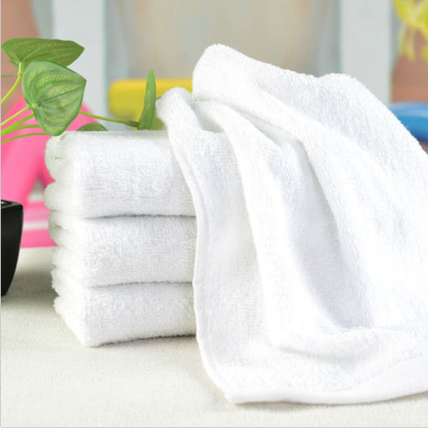 New Cotton Hand Bath Towel Washcloths Salon Spa Hotel Beach White P10 Compressed 30*60CM 35pcs/lot