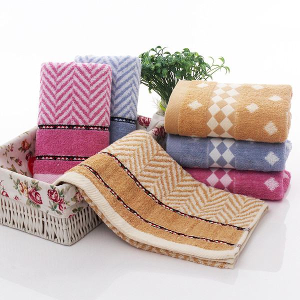 1pcs Wave Plaids 33*72cm jacquard Soft Face Towel Coon Hair Hand Bathroom Towels badlaken toalla Toallas Mano Gift 42037