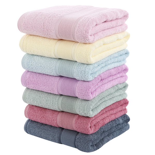 28*55 Inch Bamboo Towels Sale Pure Color Rectangle Absorbent Bath Towel Men Women Hotel Spa Pool Travel Beach Towel 7 Colors