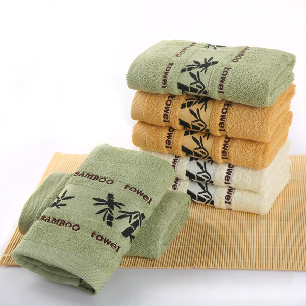 Soft bamboo jacquard Towel Home Clearing Face Towels Fiber Hand Towels Face cloth Toallas 34*74cm For Bathroom Drop Ship