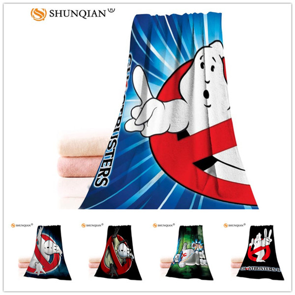 Custom Ghostbusters 35x75cm Face Towels Facecloth Bamboo Fiber Washcloth Quick drying Sports Towel