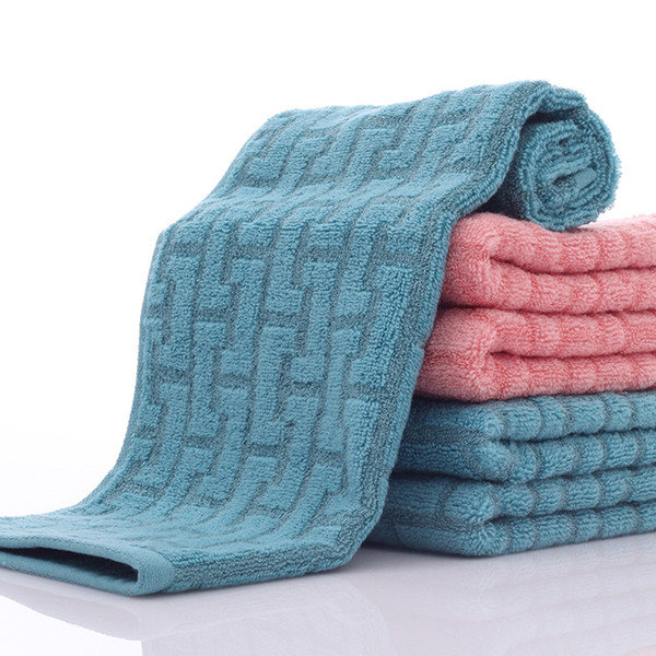 100% Cotton Band Bamboo Fiber Towels Pink Blue Bath Face Towel Cool Bamboo Absorbent Healthy Bathroom Towels for Adults