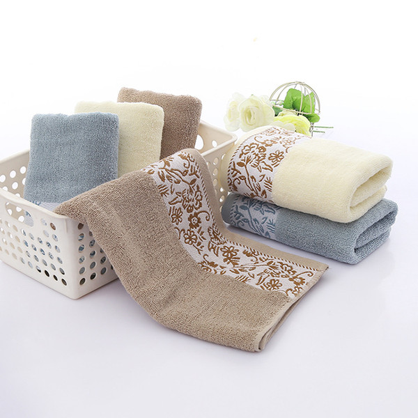 1pcs 33*74cm Flower Paern Soft Face Towel Coon Hair Hand Bathroom Towels badlaken toalla Toallas Mano Gift 42216