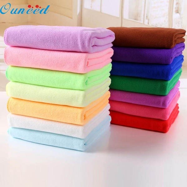 Ouneed Happy home Colorful 70x140cm Absorbent Microfiber Drying Bath Beach Towel Washcloth Shower T200117