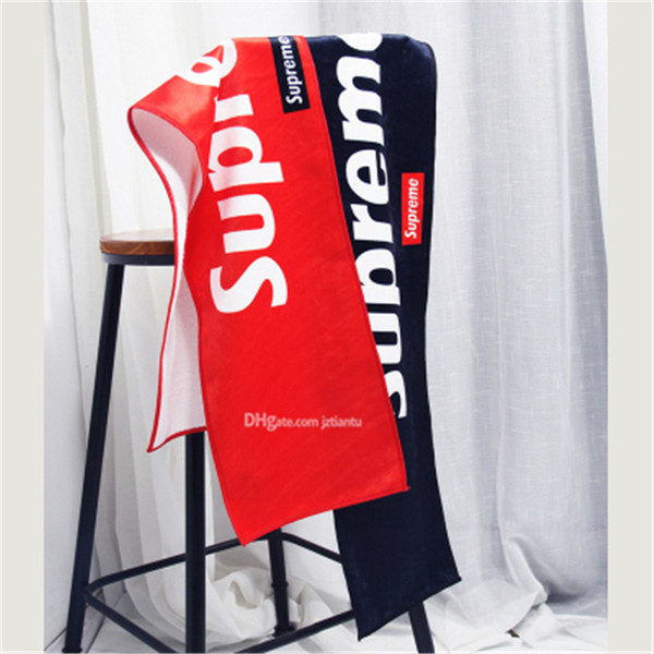 Modern Luxury Brand Soft Cotton Towel Hot Sale High Quality Absorb Sweat Towels Sup Letter Home Sports Towels Free Shipping