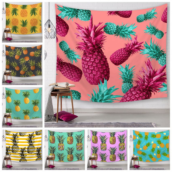 25 Styles Pineapple Series Wall Tapestries Digital Printed Beach Towels Bath Towel Home Decor Tablecloth Outdoor Pads CCA11587-A 20pcs