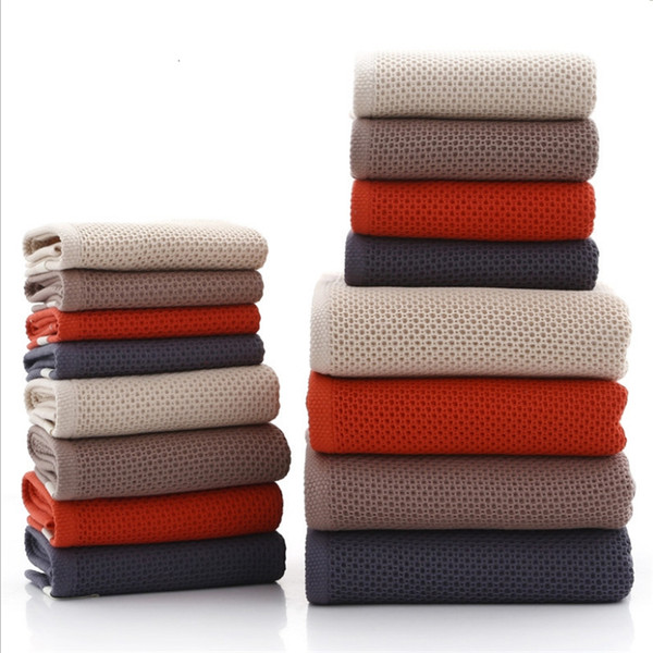 Towel cotton custom logo wash household hair lint adult soft honeycomb quick drying absorbent face towel