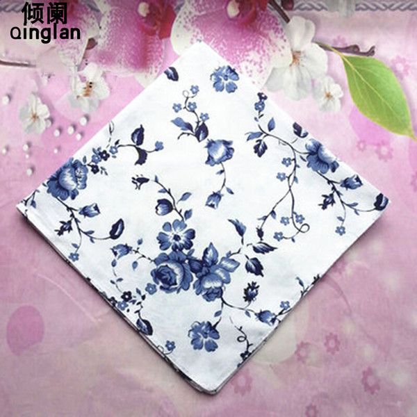 Teenage Girls Japanese-style Jacquard Handkerchief Ladies Rural Lovely Cotton Ultra-thin Soft Handkerchief Flower Pattern Q Towel