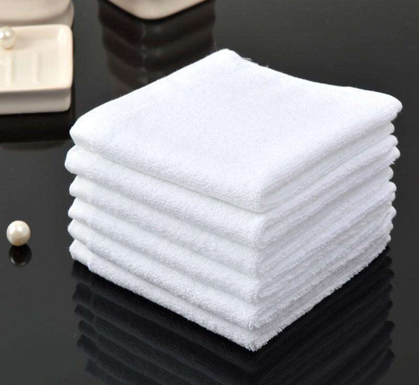 Hot Sell Hotel Cotton Small Beauty Salon Small Towel Pure White Facial Towel Square Towel Customized