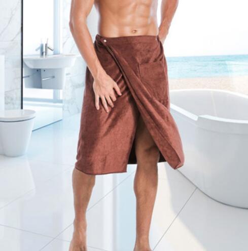 Men Wearable Magic towel Mircofiber Bath Towel With Pocket Soft Swimming Beach Bath Towel 140*70 KKA6839