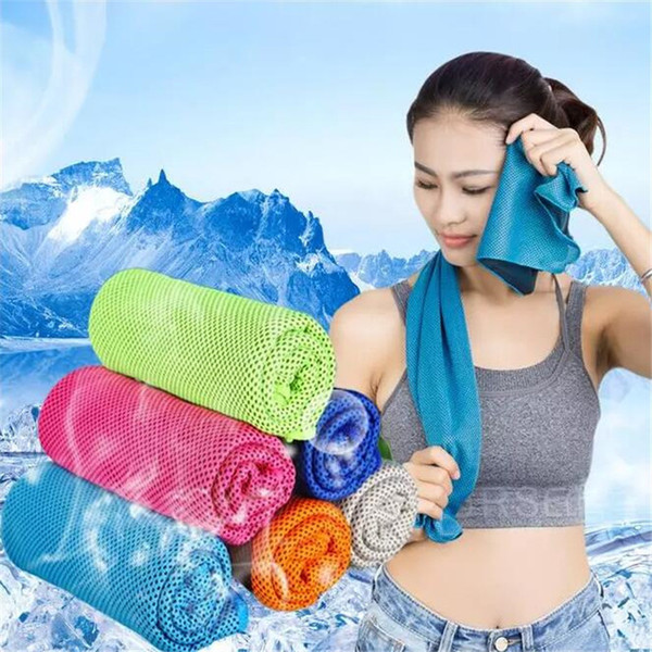 Ice Cold Towel Summer Anti Sunstroke Cooling Towel Multifunction Sports Exercise Quick Dry Soft Breathable Cooling Towel