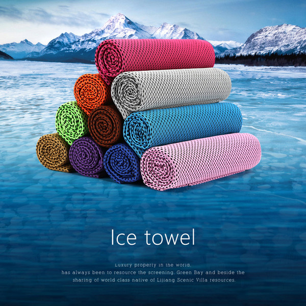 30*90cm Ice Cold Towel Cooling Summer Sunstroke Sports Exercise Cool Quick Dry Soft Breathable Cooling Towel