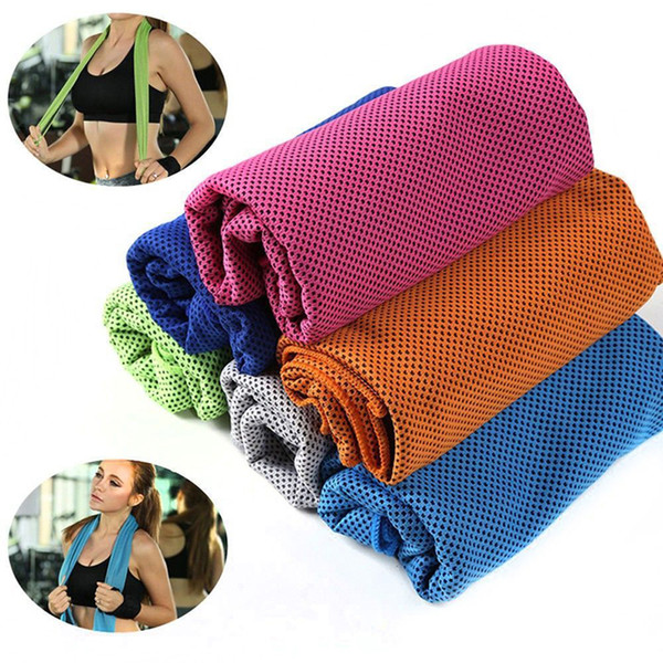 2018 90*30cm sports Ice Towel Utility Enduring Instant Cooling Towel Heat Relief Reusable Chill Cool Cold Towel