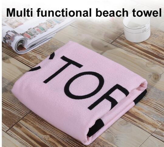 Summer Brand VS Secret Bath Towel Beach Towel Pink Micro Fibre Fleece Blanket Small Victoria Drying Washcloth Swimwear ShowerAEI-170