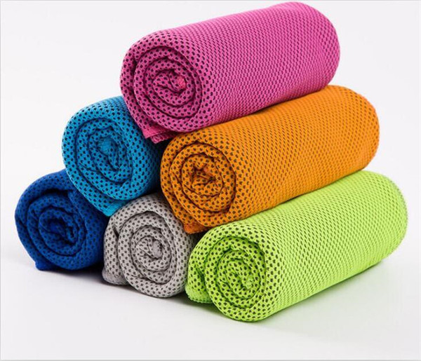 30*100cm Ice Cold Towel Cooling Summer Sunstroke Sports Exercise Cool Quick Dry Soft Breathable Cooling Towel G096