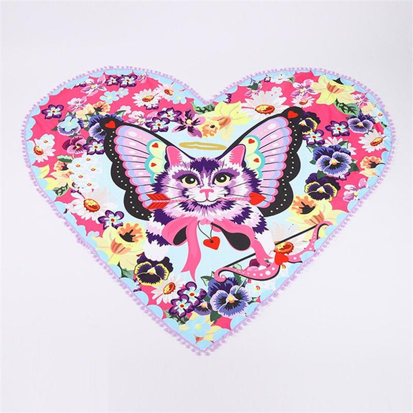 Fashion Beach Towel Superfine Fiber Cute Design Bath Towels Heat Resistant Washcloth Soft Yoga Mat Washing Tools 30sp ZZ