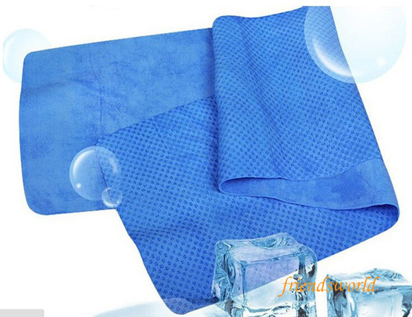 Cold towel exercise sweat summer ice towel 80*16cm Free shipping sports ice cool towel PVA hypothermia cooling towel 400 pcs/lot