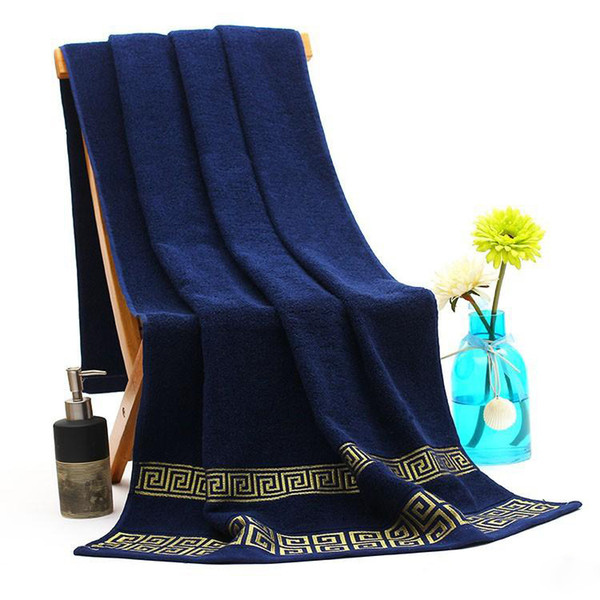 100% Cotton Solid 70x140cm Bath Towel Beach Towel For Adults Thick High Absorbent Face Towels