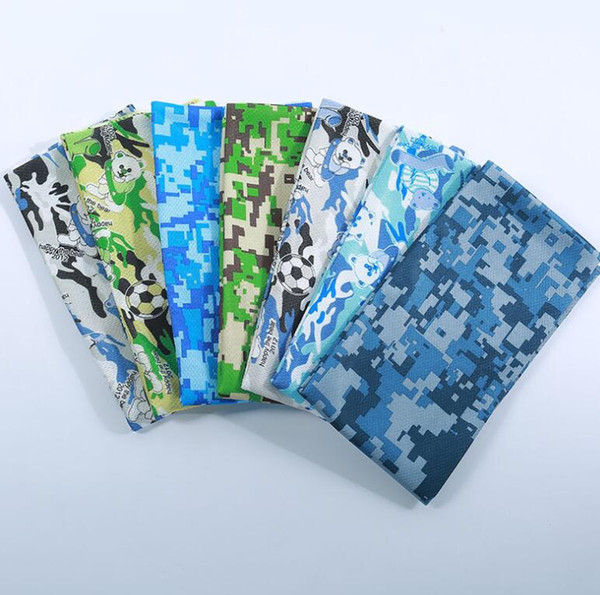 Cold Towel Summer Sports Ice Cooling Towel Camouflage Ice Cooling Towe Outdoor Sports Yoga Towels KKA1796