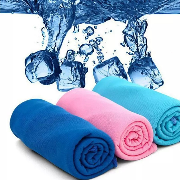 Double Layer Ice Cold Towel Cooling Summer Sunstroke Sports Exercise Cool Quick Dry Soft Breathable Cooling Towel for Kids Adult