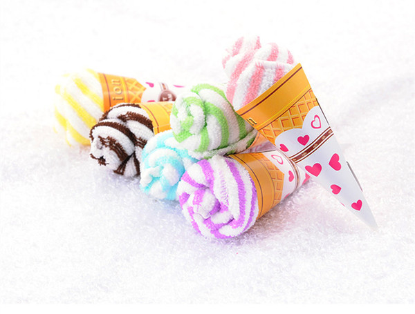 wedding towel ice cream rose flower 20 * 20cm hand towel for wedding table centerpieces decoration