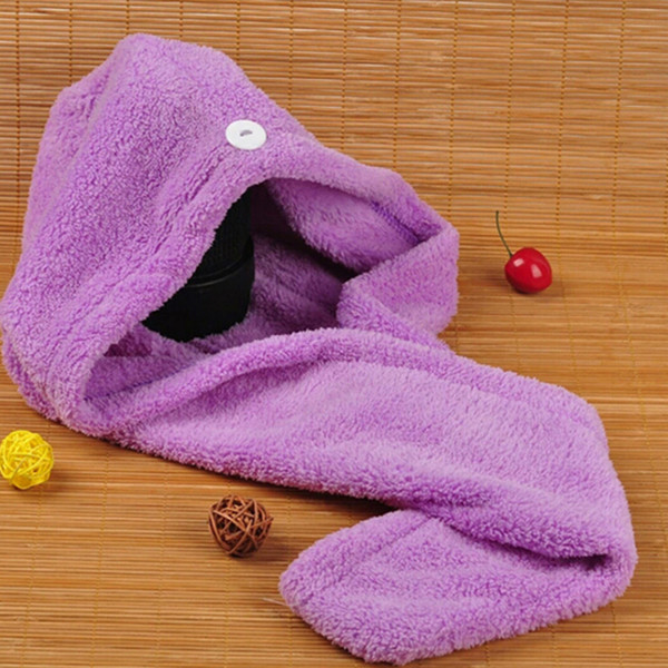 Magic Quick Dry Hair Shower Caps Microfiber Towel Drying Turban Wrap Hat Caps Spa Bathing