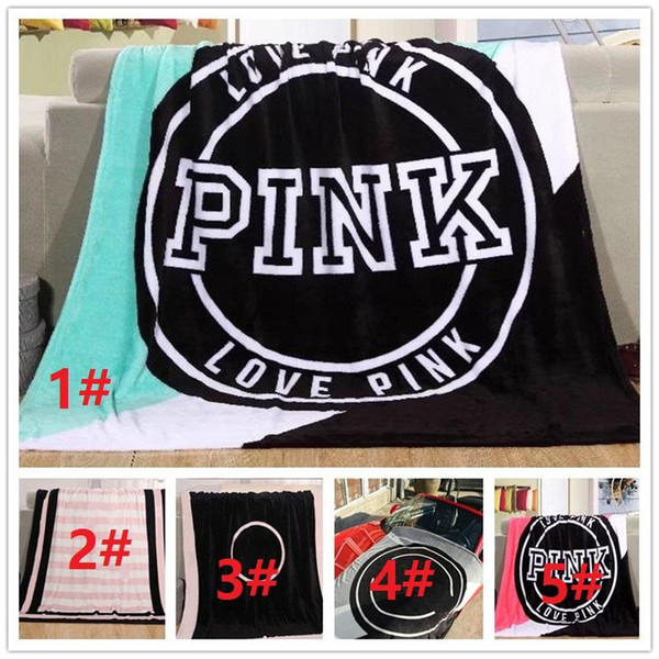 LOVE Pink Letter Design Beach Towel For Adults Sport Blanket For The Sauna Absorbent Flannel Bath Towels Washcloth C716