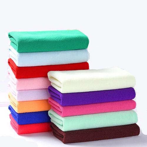 30cm*30cm square microfiber towel car wiping towel table window rag dishcloth soft effective water absorbent blue pink purple kitchen