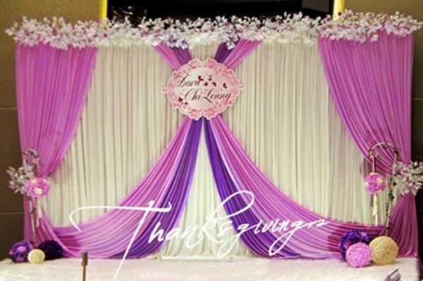 3m*6m nice/colorful/wonderful ice silk with colorful swags and drapes curtain 1pcs free shipping wedding backdrop