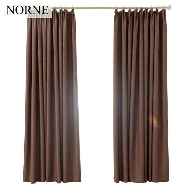 Norne Room Thermal Insulated Shading Rate Around 90% Blackout Curtains Noise Blocking Window Treatment drapes curtain for Living Room