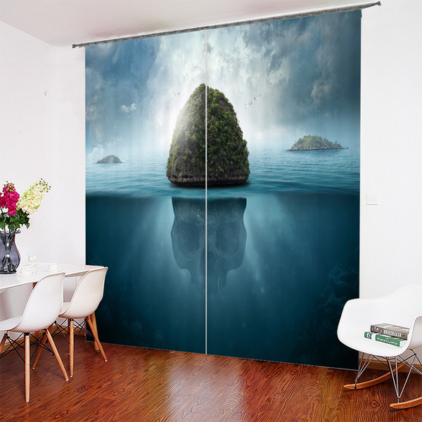 Island Design Curtain Personalized Curtain 52*84 Inch,80*84 Inch, 104*84 Inch, 118*106inch