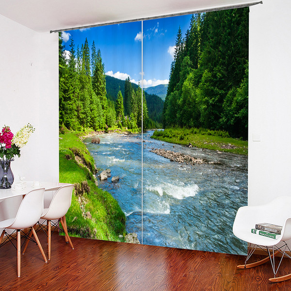 3D Scenery Custom Design Curtain Personalized Curtain 52*84 Inch,80*84 Inch, 104*84 Inch, 118*106inch