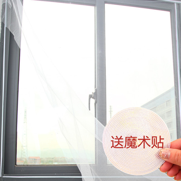 Via Fedex/EMS, DIY FlYSCREEN Anti-Mosquito Polyester Window Screens Self-adhesive Against Mosquito Net Mesh 1.3*1.5m, 400PCS