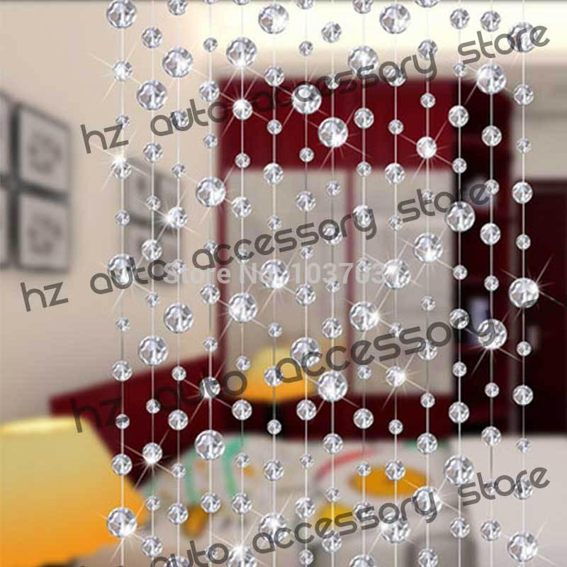 Wholesale-free shipping 10 meters glass crystal beads curtain window door curtain passage wedding backdrop